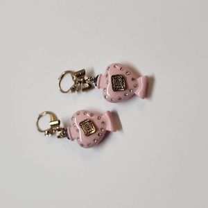 HTF Betsey Johnson "First Date" Tip Jar Earrings